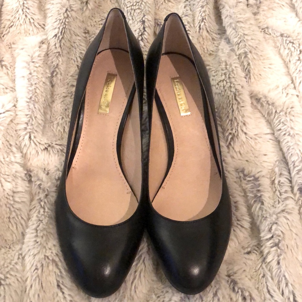 Louise et Cie Black Leather Heels